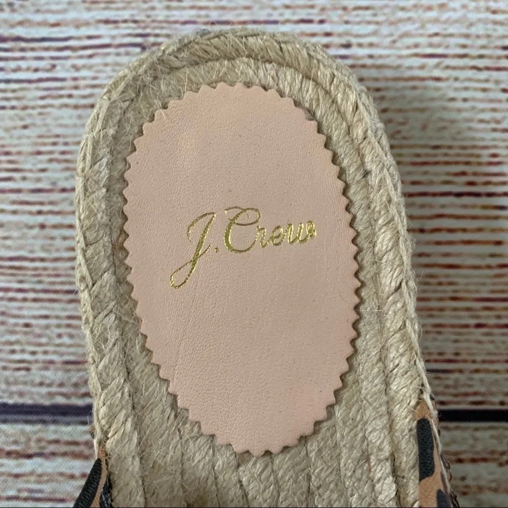 J. Crew crew leopard